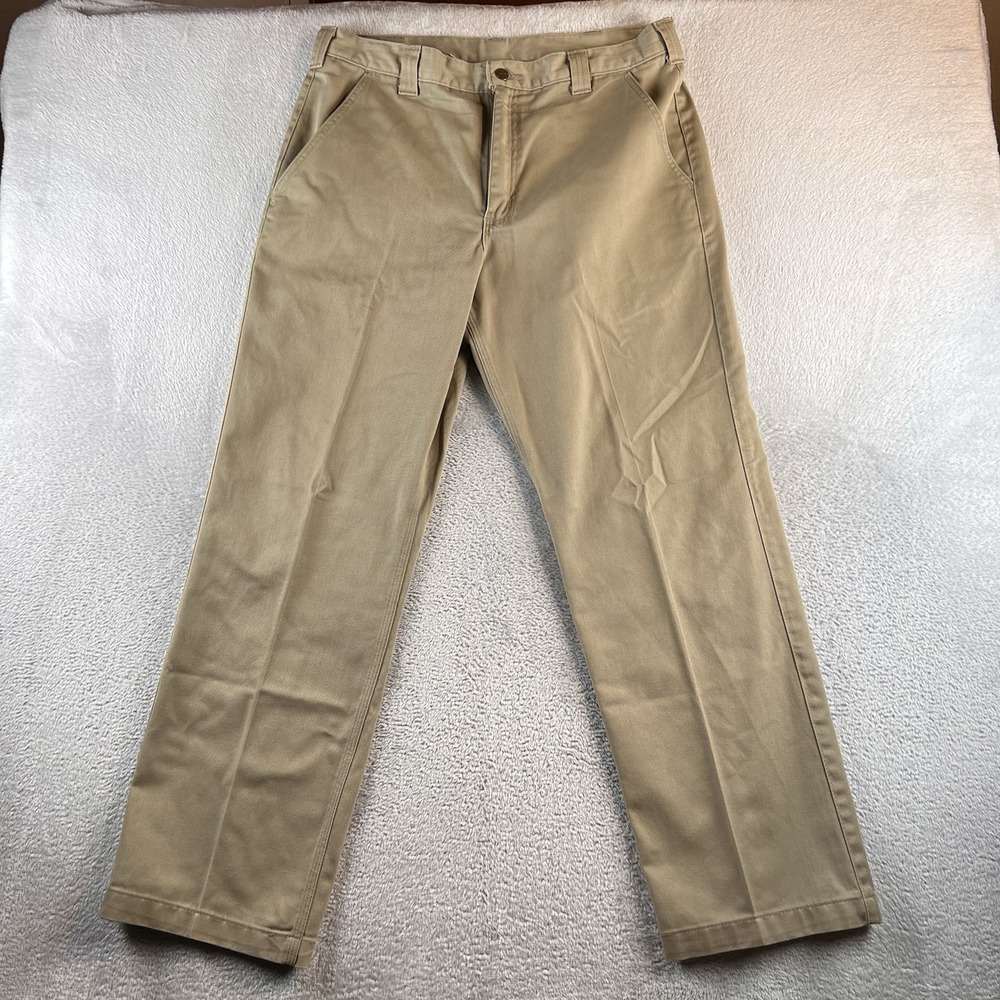 Carhartt B290 Work Blended Twill Pants Mens 36x32 Fits 34x31  Khaki READ